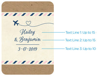 Personalized Travel & Adventure Suitcase Favor Tins (Set of 12)