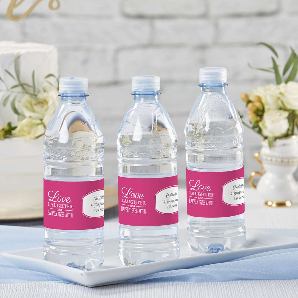 Personalized Water Bottle Labels (Set of 12) - Alternate Image 2 | My Wedding Favors
