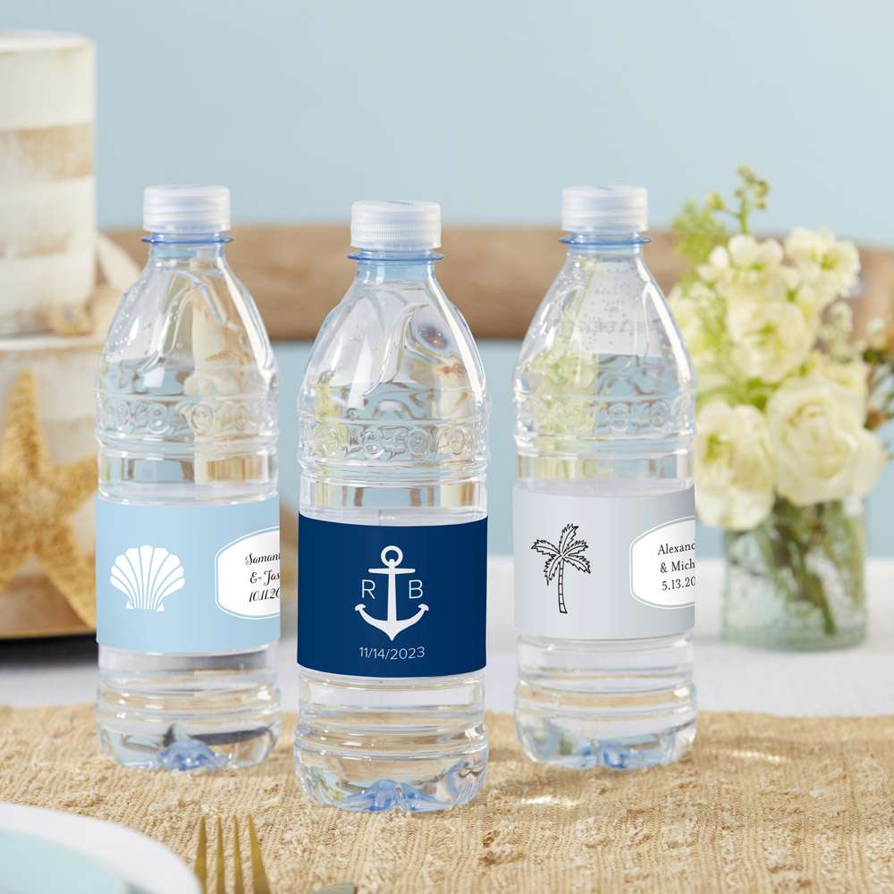 Personalized Water Bottle Labels (Set of 12) - Alternate Image 4 | My Wedding Favors