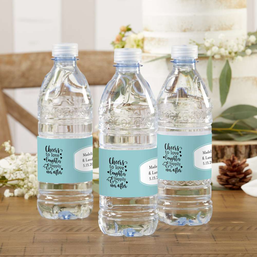 Personalized Water Bottle Labels (Set of 12) - Alternate Image 5 | My Wedding Favors