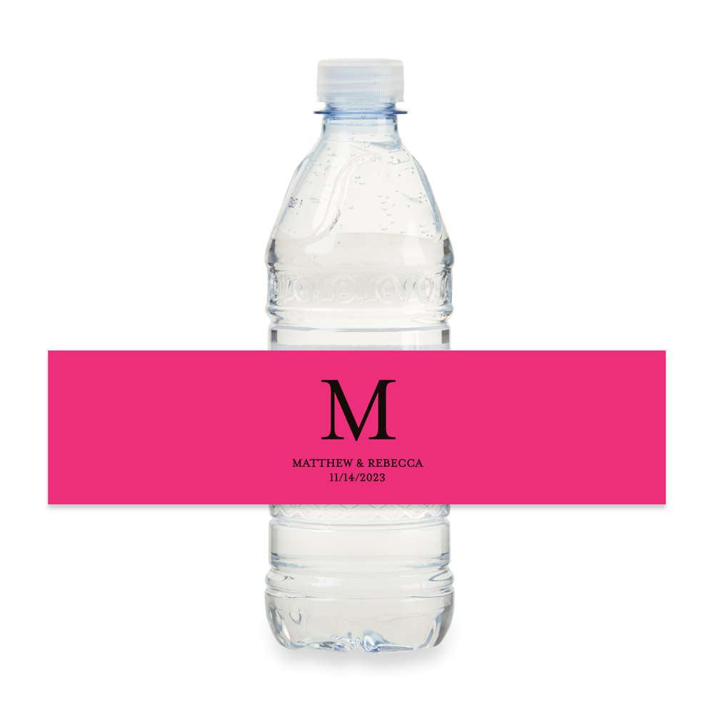 Personalized Water Bottle Labels (Set of 12) - Alternate Image 7 | My Wedding Favors