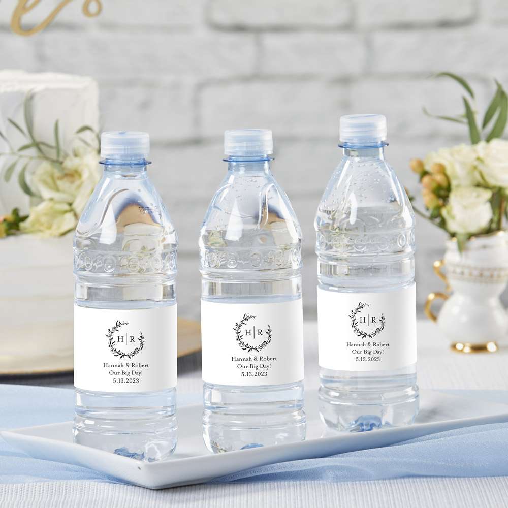 Personalized Water Bottle Labels (Set of 12) - Alternate Image 8 | My Wedding Favors