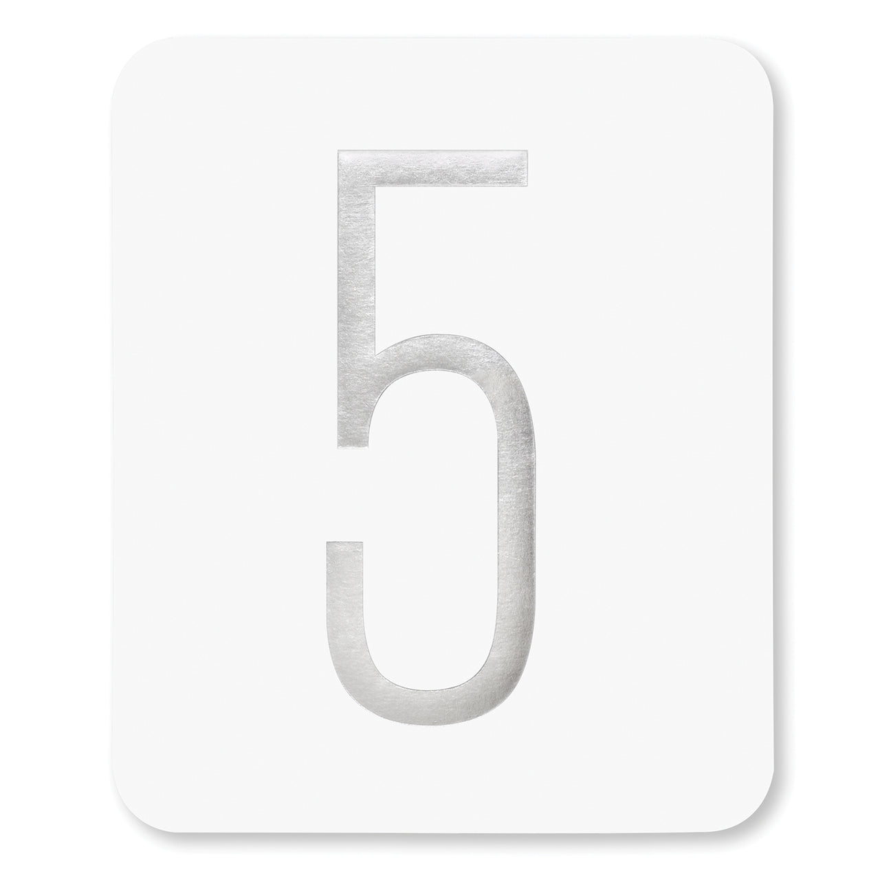 Classic Silver Metallic Foil Table Number Cards (1-40) - Alternate Image 3 | My Wedding Favors