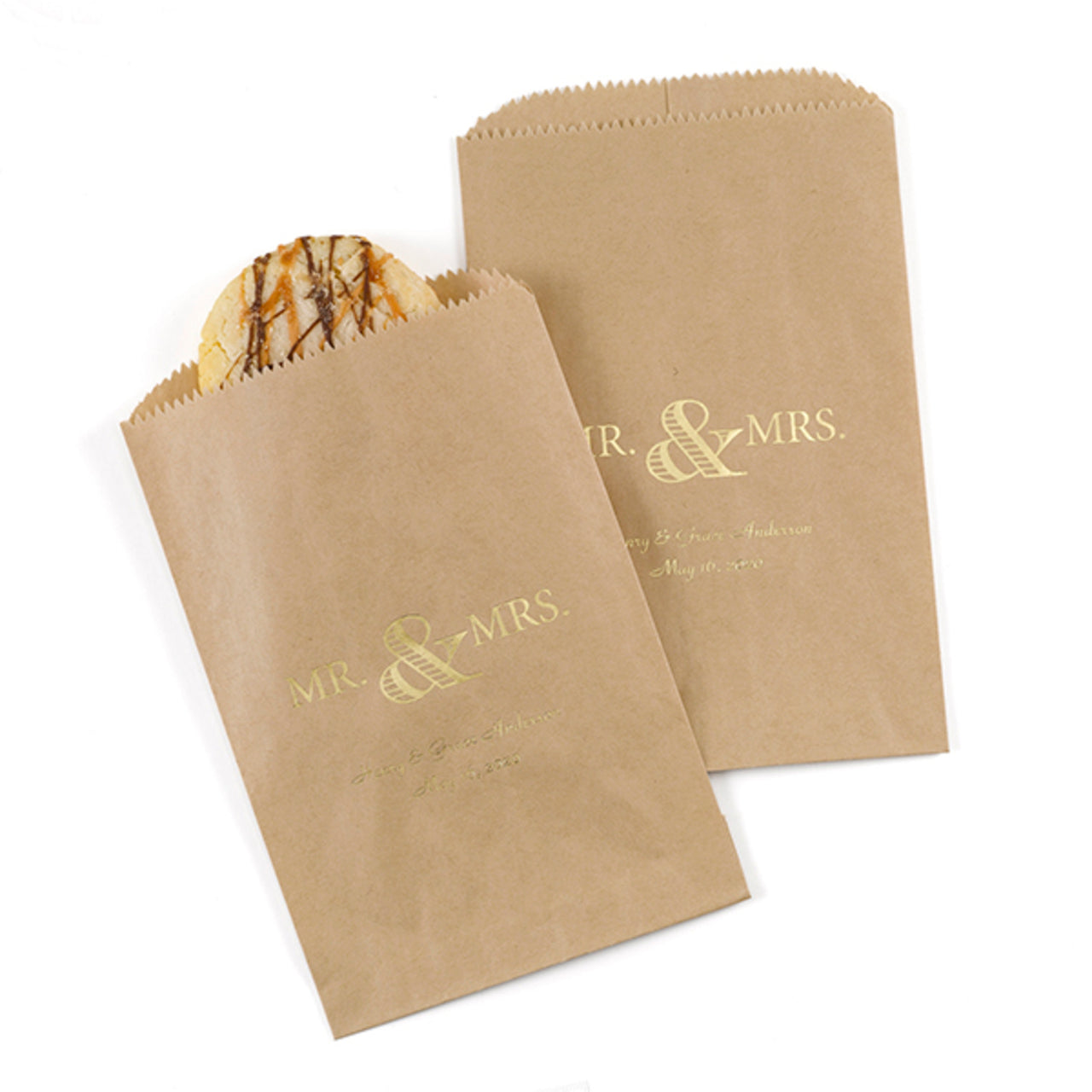 Personalized Mr. & Mrs. Treat Bags (Available in Multiple Colors) (Set of 50) - Alternate Image 5 | My Wedding Favors