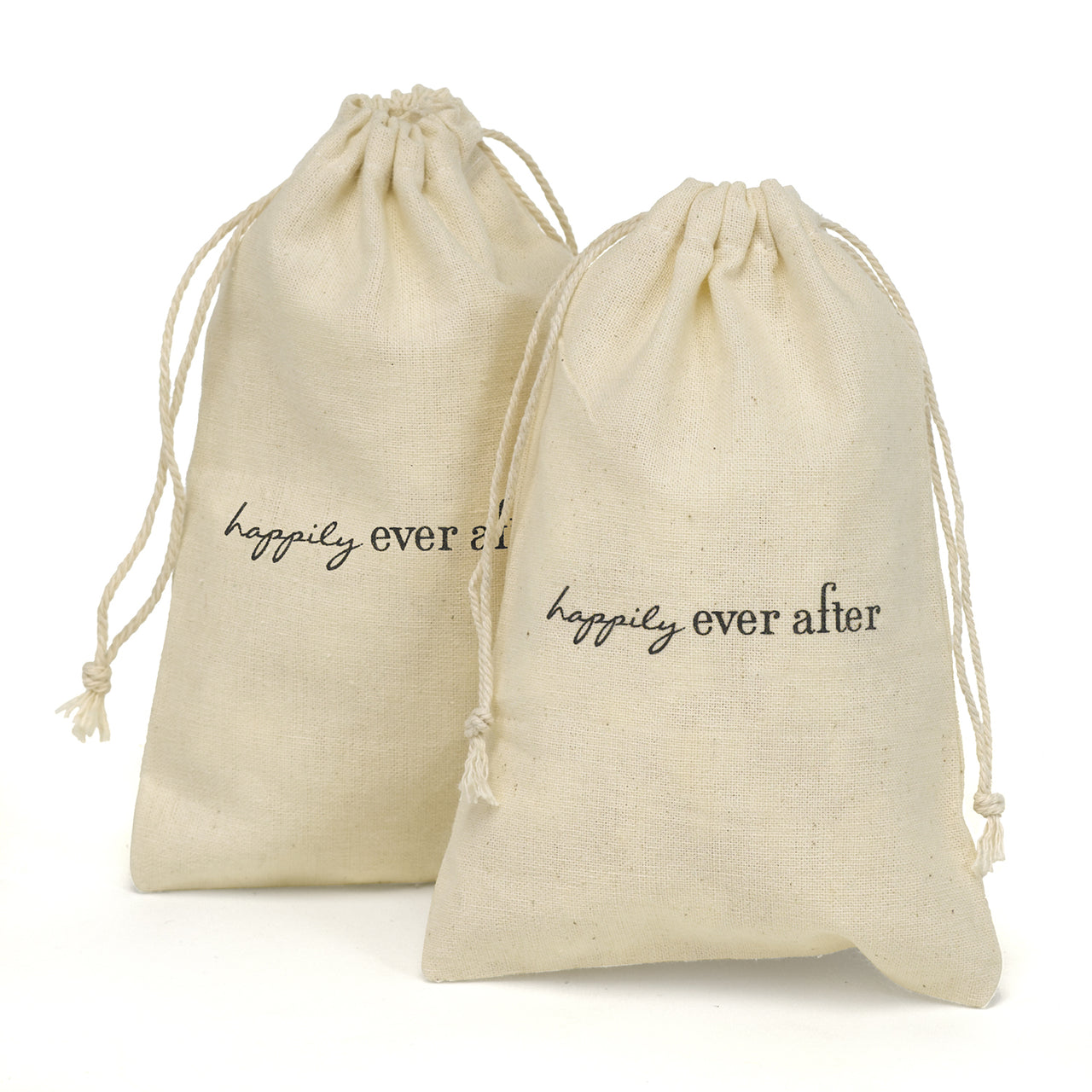 Ever After Cotton Favor Bags (Package of 25) - Main Image | My Wedding Favors