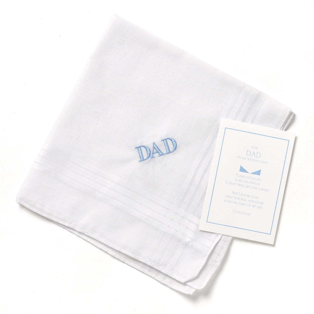 Dad Embroidered Handkerchief - Main Image | My Wedding Favors