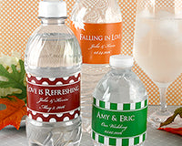 Personalized Silhouette Water Bottle Labels (Set of 5) - Alternate Image 4 | My Wedding Favors