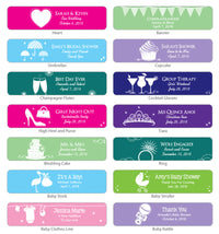 Personalized Silhouette Water Bottle Labels (Set of 5) - Alternate Image 8 | My Wedding Favors