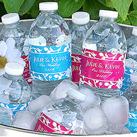 Personalized Silhouette Water Bottle Labels (Set of 5) - Alternate Image 2 | My Wedding Favors