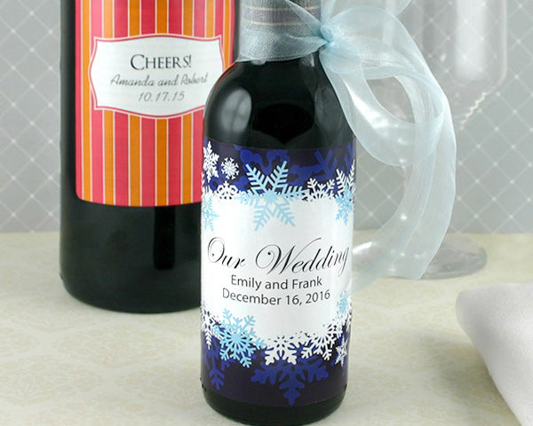 Personalized Wine Bottle Labels (Set of 6) (Many Designs Available) - Main Image | My Wedding Favors