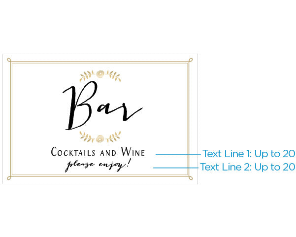 Personalized Wedding Sign (18x12) (Multiple Designs Available) - Alternate Image 6 | My Wedding Favors