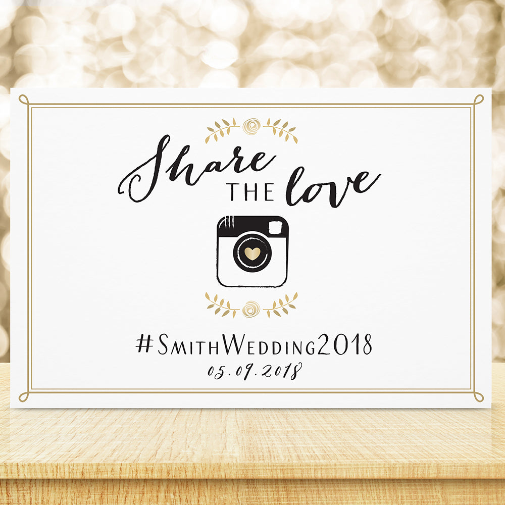 Personalized Wedding Sign (18x12) (Multiple Designs Available) - Main Image | My Wedding Favors