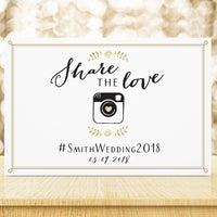 Thumbnail for Personalized Wedding Sign (18x12) (Multiple Designs Available) - Main Image | My Wedding Favors
