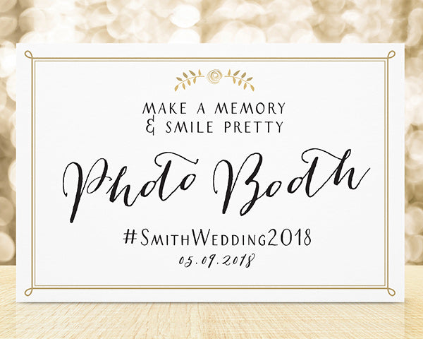 Personalized Wedding Sign (18x12) (Multiple Designs Available) - Alternate Image 2 | My Wedding Favors