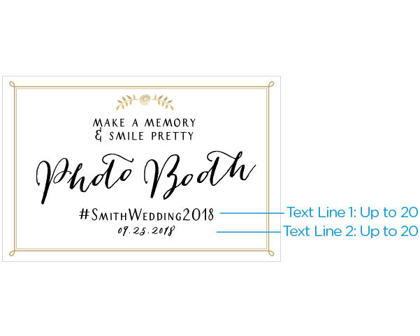 Personalized Wedding Sign (18x12) (Multiple Designs Available) - Alternate Image 5 | My Wedding Favors