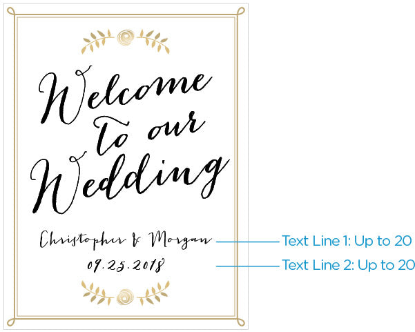 Personalized Wedding Poster (18x24) - Alternate Image 2 | My Wedding Favors
