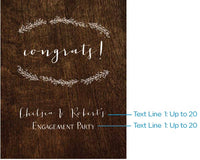 Thumbnail for Personalized Rustic Poster (18x24) - Alternate Image 3 | My Wedding Favors