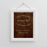Thumbnail for Personalized Rustic Poster (18x24) - Main Image | My Wedding Favors