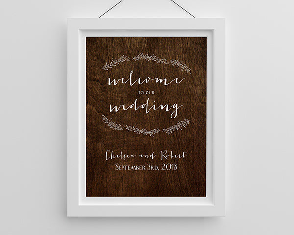 Personalized Rustic Poster (18x24) - Alternate Image 2 | My Wedding Favors