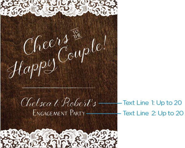 Personalized Country Poster (18x24) - Alternate Image 4 | My Wedding Favors