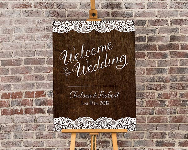 Personalized Country Poster (18x24) - Alternate Image 2 | My Wedding Favors