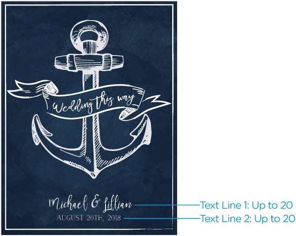 Personalized Nautical Poster (18x24) (Multiple Designs Available) - Alternate Image 3 | My Wedding Favors