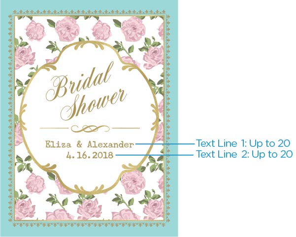 Personalized Tea Time Poster (18x24) (Multiple Designs Available) - Alternate Image 5 | My Wedding Favors