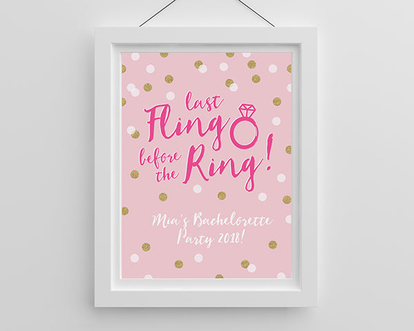 Personalized Bachelorette Poster (18x24) - Alternate Image 2 | My Wedding Favors