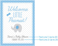 Thumbnail for Personalized Little Peanut Poster (18x24) (Pink or Blue) - Alternate Image 4 | My Wedding Favors