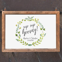 Thumbnail for Personalized Botanical Garden Sign (18x12) - Main Image | My Wedding Favors