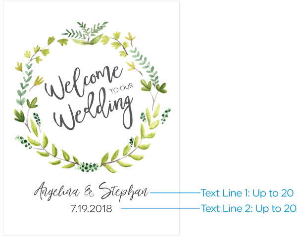 Personalized Botanical Garden Poster (18x24) - Alternate Image 2 | My Wedding Favors