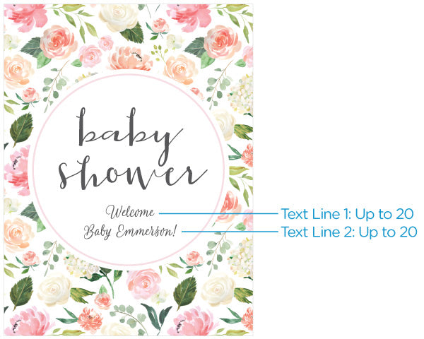 Personalized Brunch Baby Shower Poster (18x24) - Alternate Image 2 | My Wedding Favors