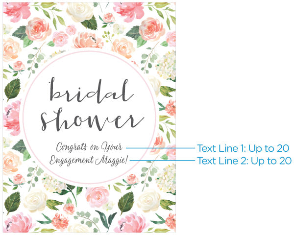 Personalized Brunch Bridal Shower Poster (18x24) - Alternate Image 2 | My Wedding Favors