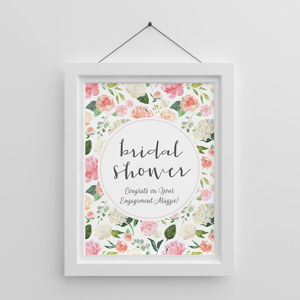 Personalized Brunch Bridal Shower Poster (18x24) - Main Image | My Wedding Favors