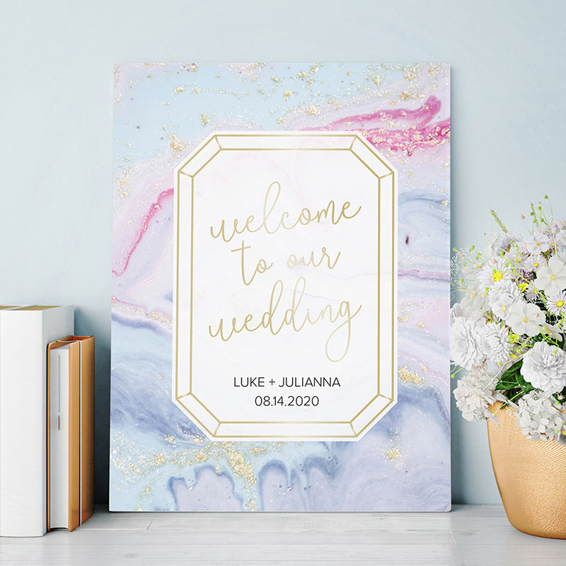 Personalized Elements Wedding Poster (18x24) - Main Image | My Wedding Favors