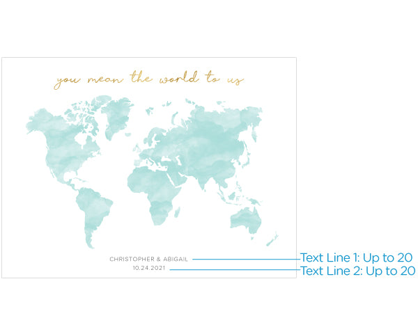Personalized Wedding Guest Book Alternative - Map - Alternate Image 4 | My Wedding Favors