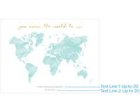 Thumbnail for Personalized Wedding Guest Book Alternative - Map - Alternate Image 4 | My Wedding Favors