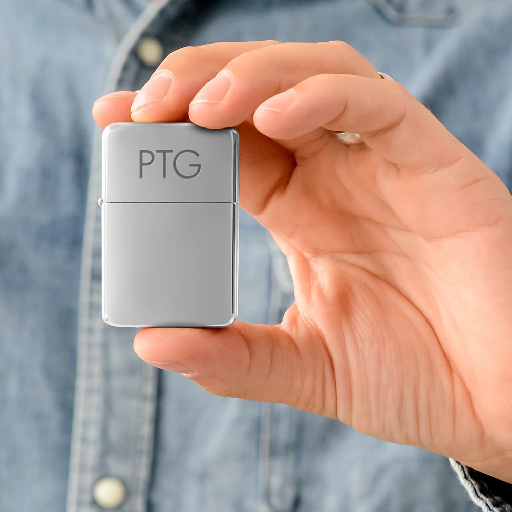 Personalized Classic Silver Lighter - Alternate Image 2 | My Wedding Favors