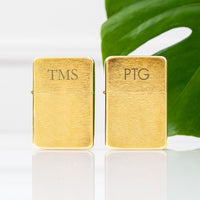 Thumbnail for Personalized Brushed Gold Lighter - Alternate Image 3 | My Wedding Favors