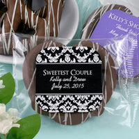 Thumbnail for Personalized Gourmet Chocolate Pretzel (Many Designs Available) - Main Image | My Wedding Favors