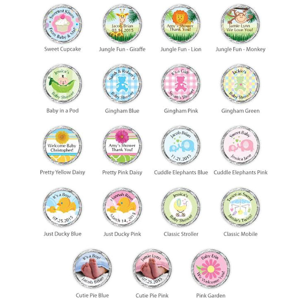 Personalized Baby Hershey's Kisses (Many Designs Available) - Alternate Image 3 | My Wedding Favors