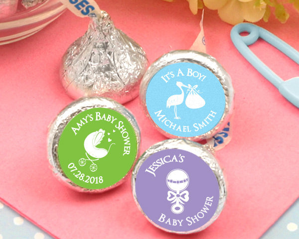Personalized Colored Foil Hershey’s Kisses - Silhouette Collection - Main Image1 | My Wedding Favors