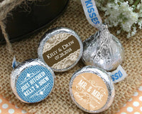 Thumbnail for Personalized Colored Foil Hershey’s Kisses - Silhouette Collection - Main Image0 | My Wedding Favors