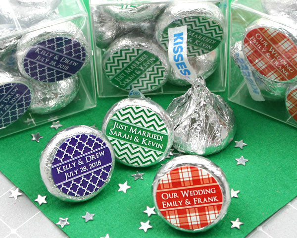 Personalized Colored Foil Hershey’s Kisses - Silhouette Collection - Alternate Image 7 | My Wedding Favors