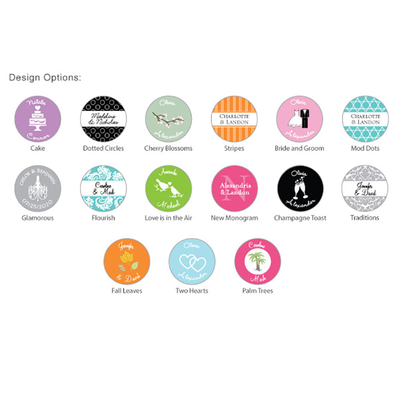 Personalized Colored Foil Hershey's Kisses - Exclusive Designs - Alternate Image 3 | My Wedding Favors