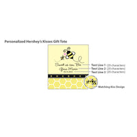 Thumbnail for Personalized Hershey's Kisses Mini Tote Baby Shower Favors - Alternate Image 2 | My Wedding Favors