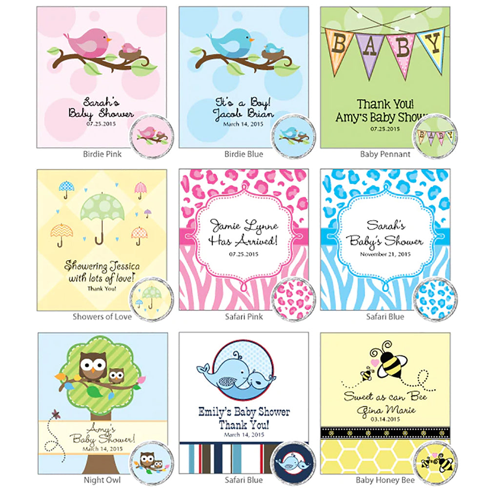 Personalized Hershey's Kisses Mini Tote Baby Shower Favors - Alternate Image 3 | My Wedding Favors