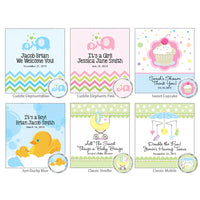 Thumbnail for Personalized Hershey's Kisses Mini Tote Baby Shower Favors - Alternate Image 5 | My Wedding Favors