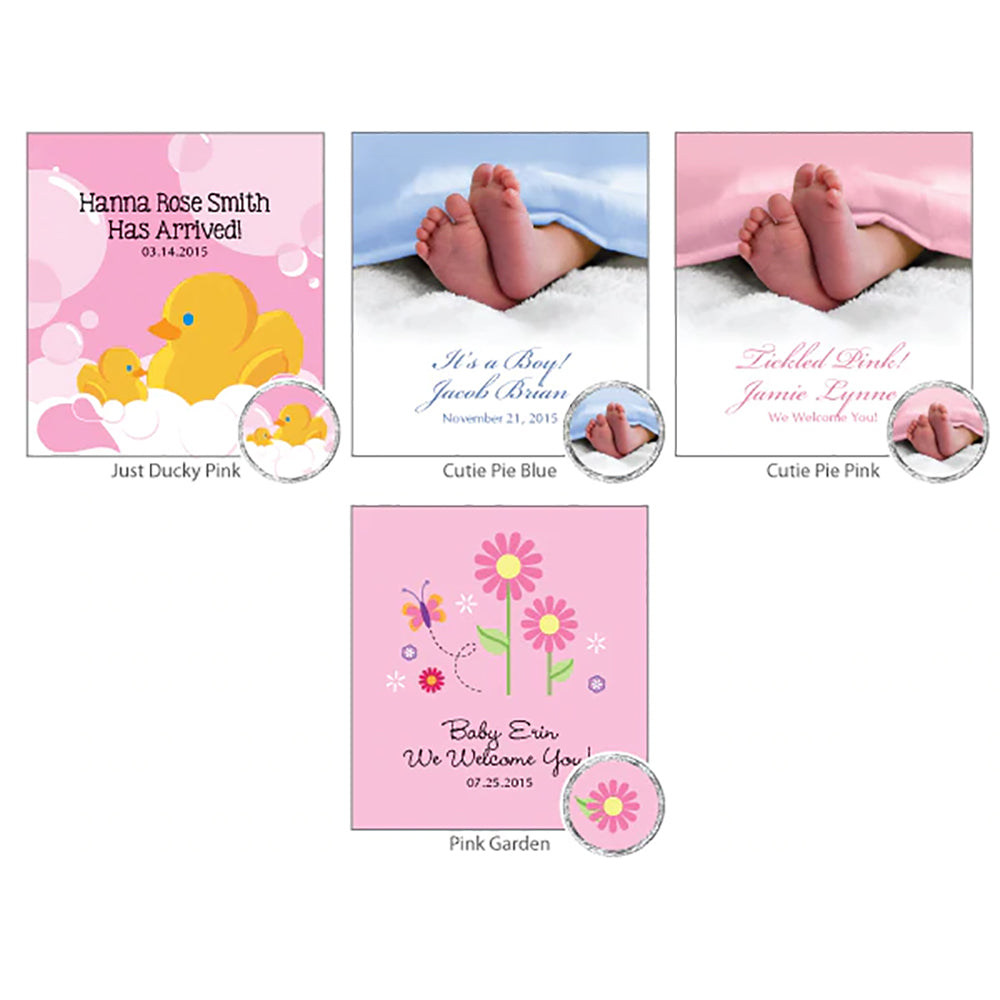 Personalized Hershey's Kisses Mini Tote Baby Shower Favors - Alternate Image 6 | My Wedding Favors