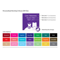 Thumbnail for Personalized Hershey®'s Kisses® Mini Gift Tote (Many Designs Available) - Alternate Image 2 | My Wedding Favors
